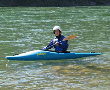 Picture of Mandy Kotzman kayaking